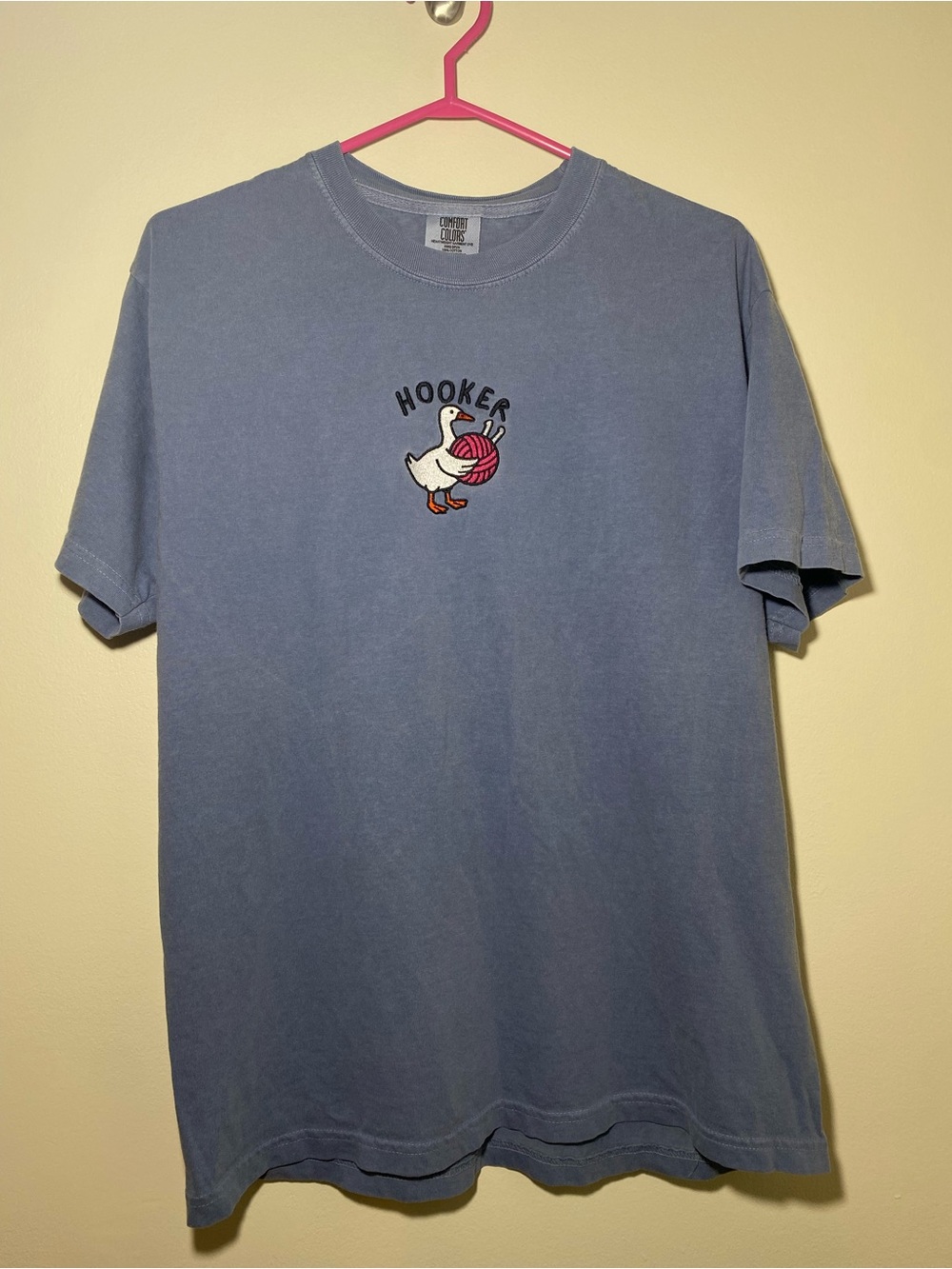 Comfort Colors Goose Hooker Emboidered T-Shirt